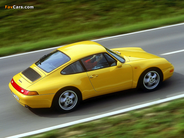 Porsche 911 Carrera 3.6 Coupe (993) 1993–97 photos (640 x 480)