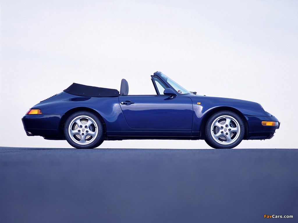 Porsche 911 Carrera 3.6 Cabriolet (993) 1994–98 images (1024 x 768)