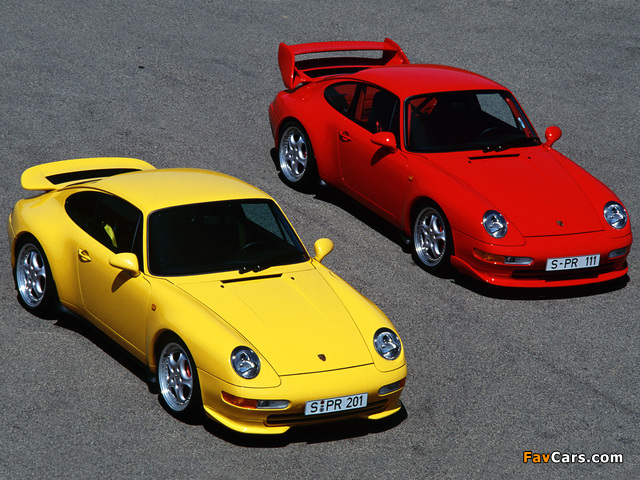 Porsche 911 Carrera RS Club Sport & Carrera RS 3.8 (993) 1995 photos (640 x 480)