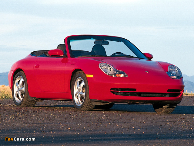 Porsche 911 Carrera Cabriolet US-spec (996) 1998–2001 wallpapers (640 x 480)