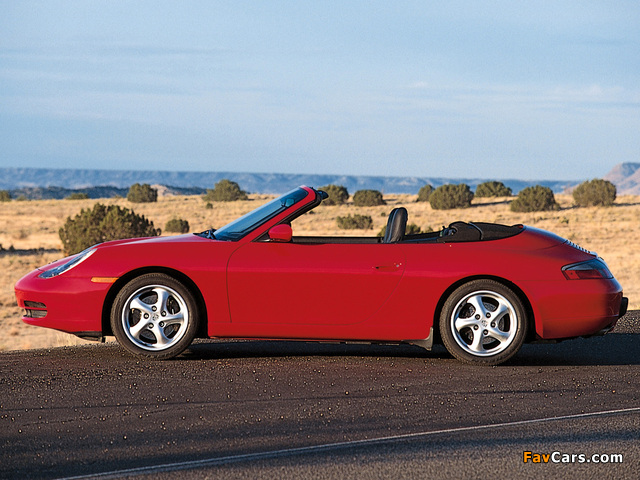 Porsche 911 Carrera Cabriolet US-spec (996) 1998–2001 wallpapers (640 x 480)