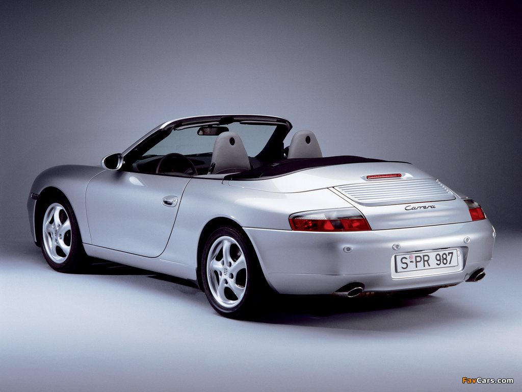 Porsche 911 Carrera Cabriolet (996) 1998–2001 wallpapers (1024 x 768)