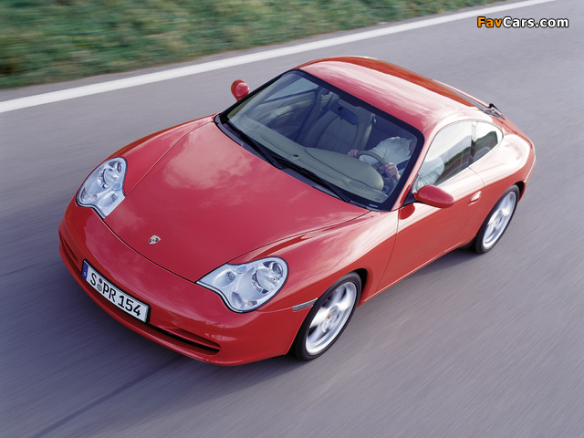 Porsche 911 Carrera Coupe (996) 2001–04 photos (640 x 480)
