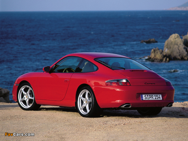 Porsche 911 Carrera Coupe (996) 2001–04 pictures (640 x 480)