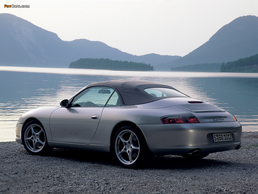 Porsche 911 Carrera Cabriolet (996) 2001–04 wallpapers (1024 x 768)