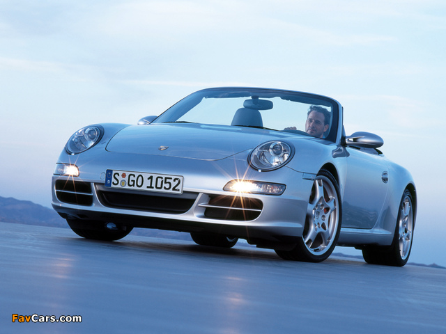 Porsche 911 Carrera S Cabriolet (997) 2005–08 images (640 x 480)