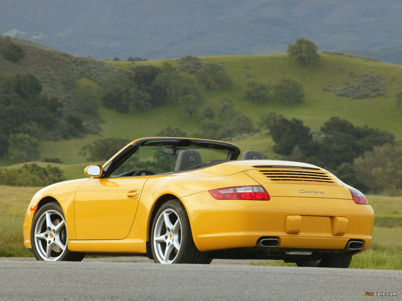 Porsche 911 Carrera Cabriolet US-spec (997) 2005–08 photos (1280 x 960)