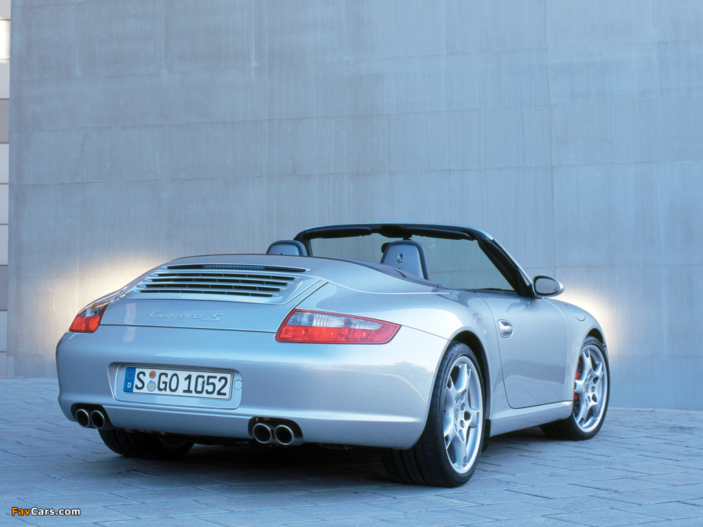 Porsche 911 Carrera S Cabriolet (997) 2005–08 photos (1024 x 768)