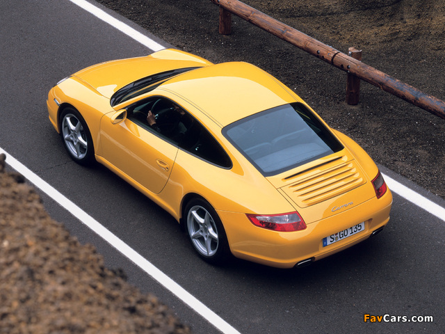 Porsche 911 Carrera Coupe (997) 2005–08 pictures (640 x 480)