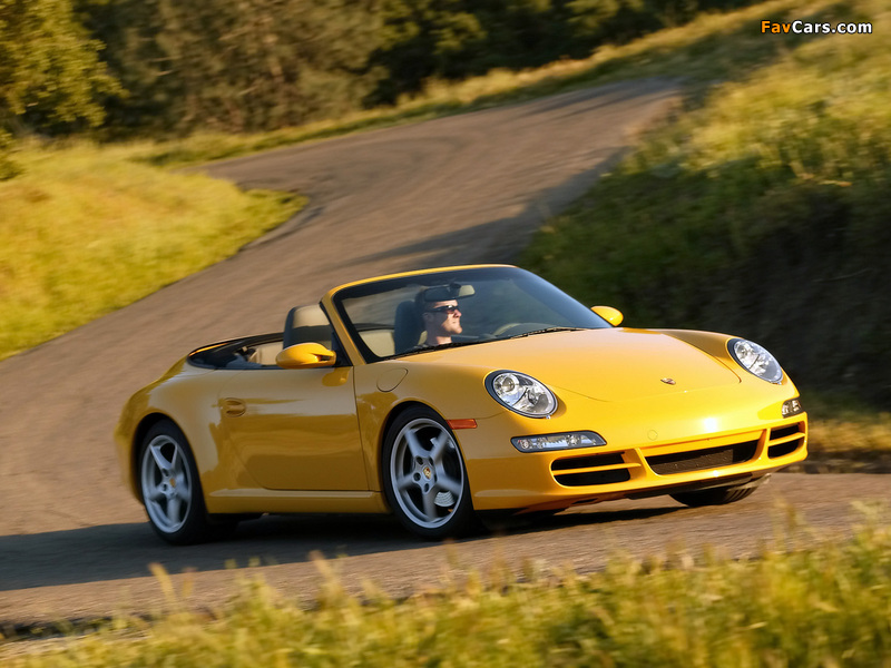 Porsche 911 Carrera Cabriolet US-spec (997) 2005–08 pictures (800 x 600)