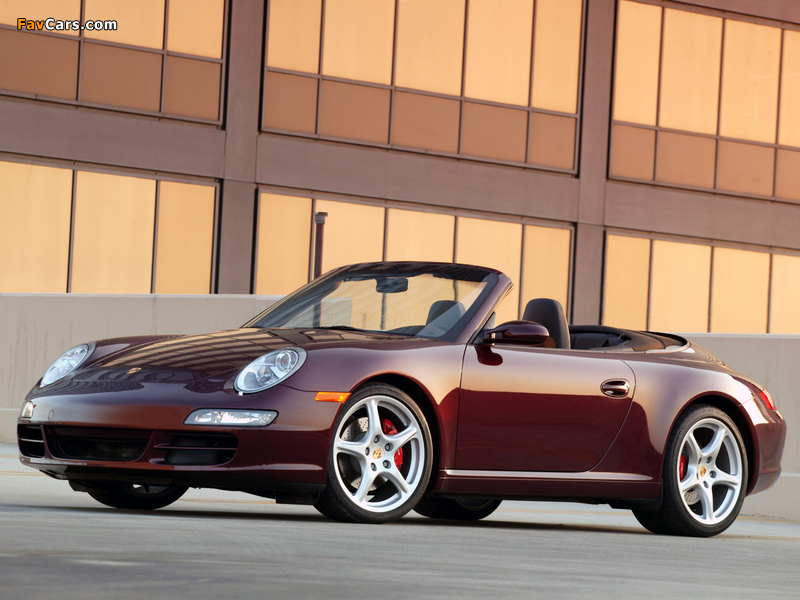 Porsche 911 Carrera S Cabriolet US-spec (997) 2005–08 pictures (800 x 600)