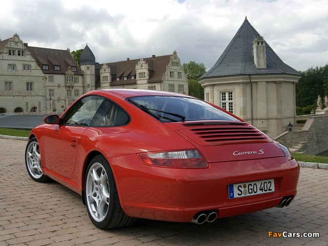 Porsche 911 Carrera S Coupe (997) 2005–08 wallpapers (640 x 480)