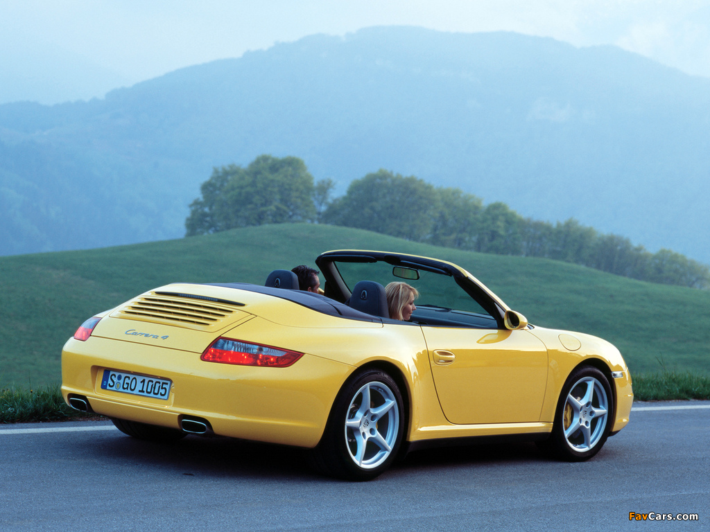 Porsche 911 Carrera 4 Cabriolet (997) 2006–08 photos (1024 x 768)