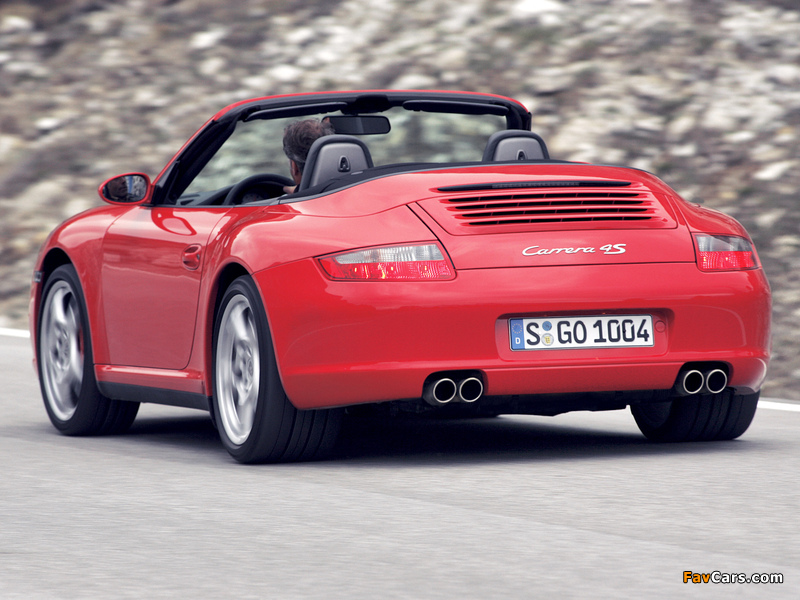 Porsche 911 Carrera 4S Cabriolet (997) 2006–08 photos (800 x 600)