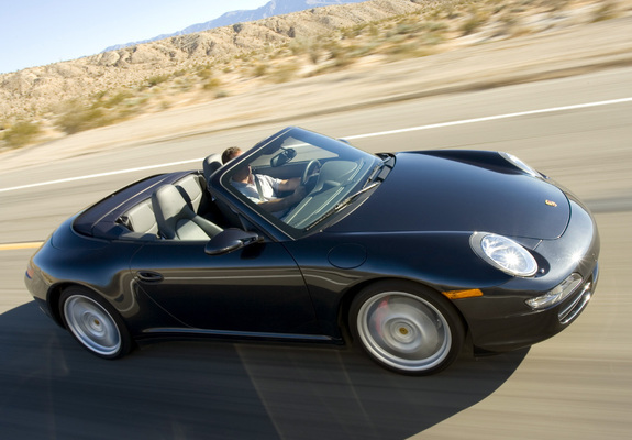 Porsche 911 Carrera 4S Cabriolet US-spec (997) 2006–08 photos