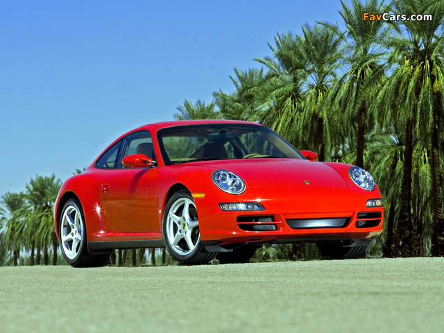 Porsche 911 Carrera 4 Coupe US-spec (997) 2006–08 photos (640 x 480)