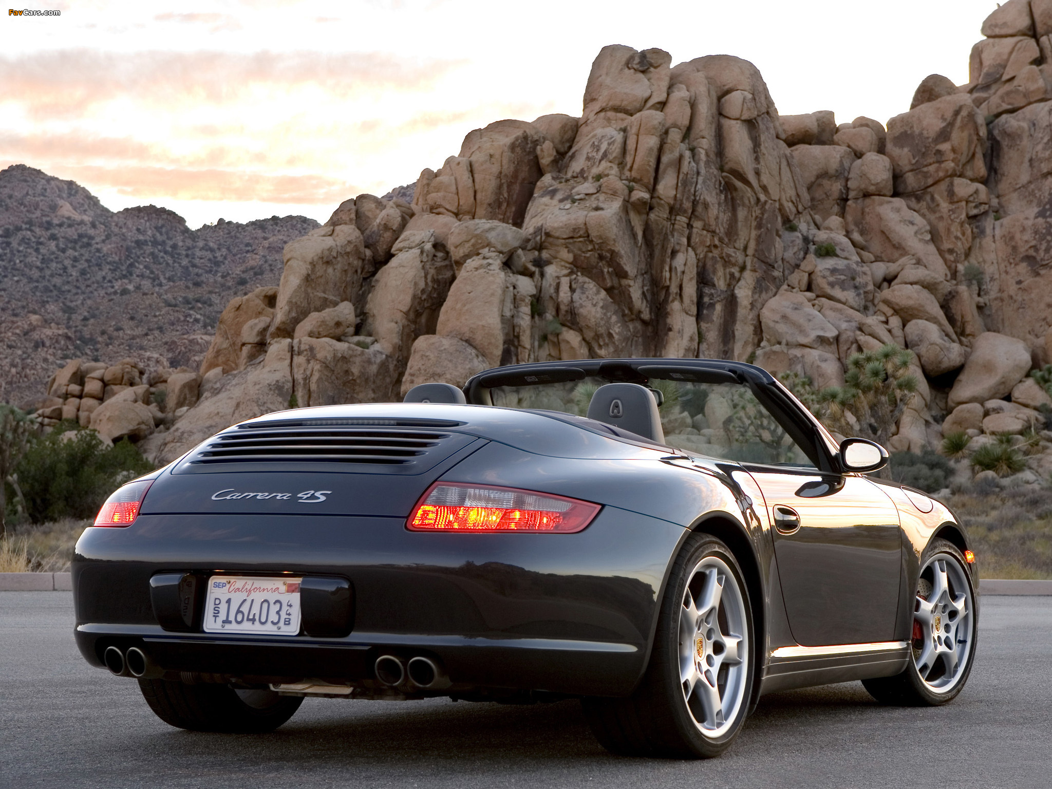 Porsche 911 Carrera 4S Cabriolet US-spec (997) 2006–08 photos (2048 x 1536)