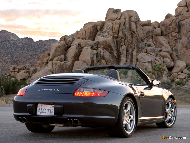 Porsche 911 Carrera 4S Cabriolet US-spec (997) 2006–08 photos (800 x 600)