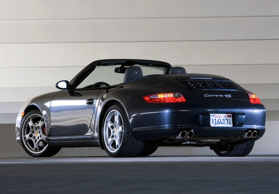 Porsche 911 Carrera 4S Cabriolet US-spec (997) 2006–08 wallpapers