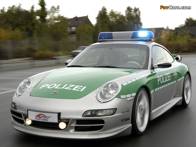 TechArt Porsche 911 Carrera S Polizei (997) 2007 wallpapers (640 x 480)