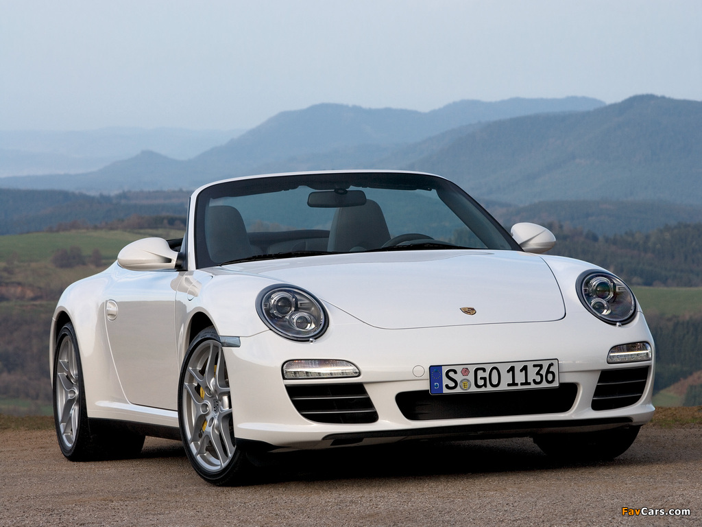 Porsche 911 Carrera 4S Cabriolet (997) 2008–12 pictures (1024 x 768)