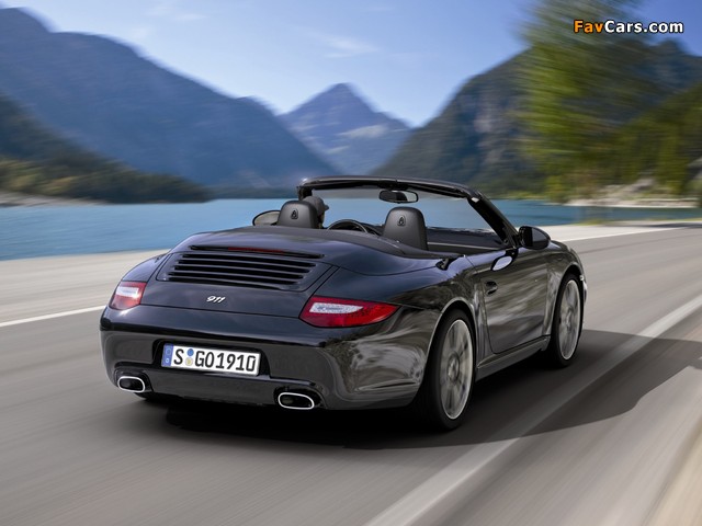 Porsche 911 Cabriolet Black Edition (997) 2011–12 photos (640 x 480)