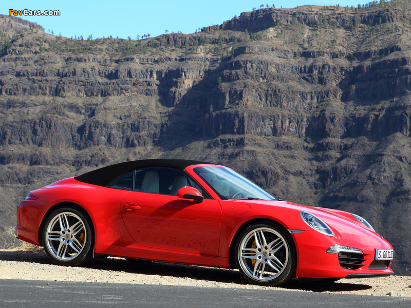 Porsche 911 Carrera Cabriolet (991) 2011 photos (800 x 600)