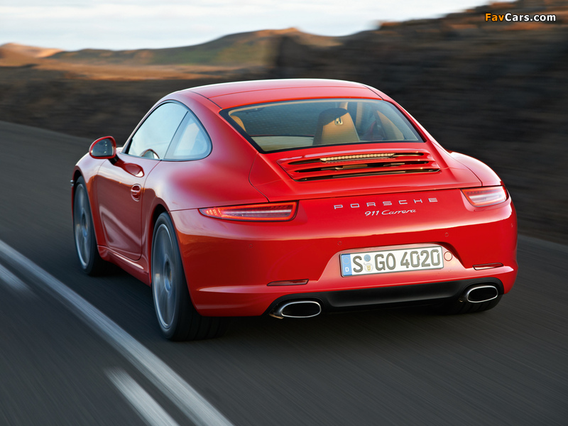 Porsche 911 Carrera Coupe (991) 2011 pictures (800 x 600)