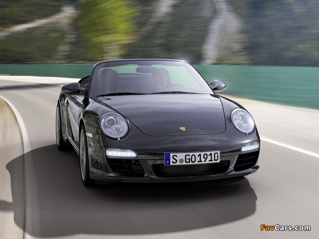 Porsche 911 Cabriolet Black Edition (997) 2011–12 pictures (640 x 480)