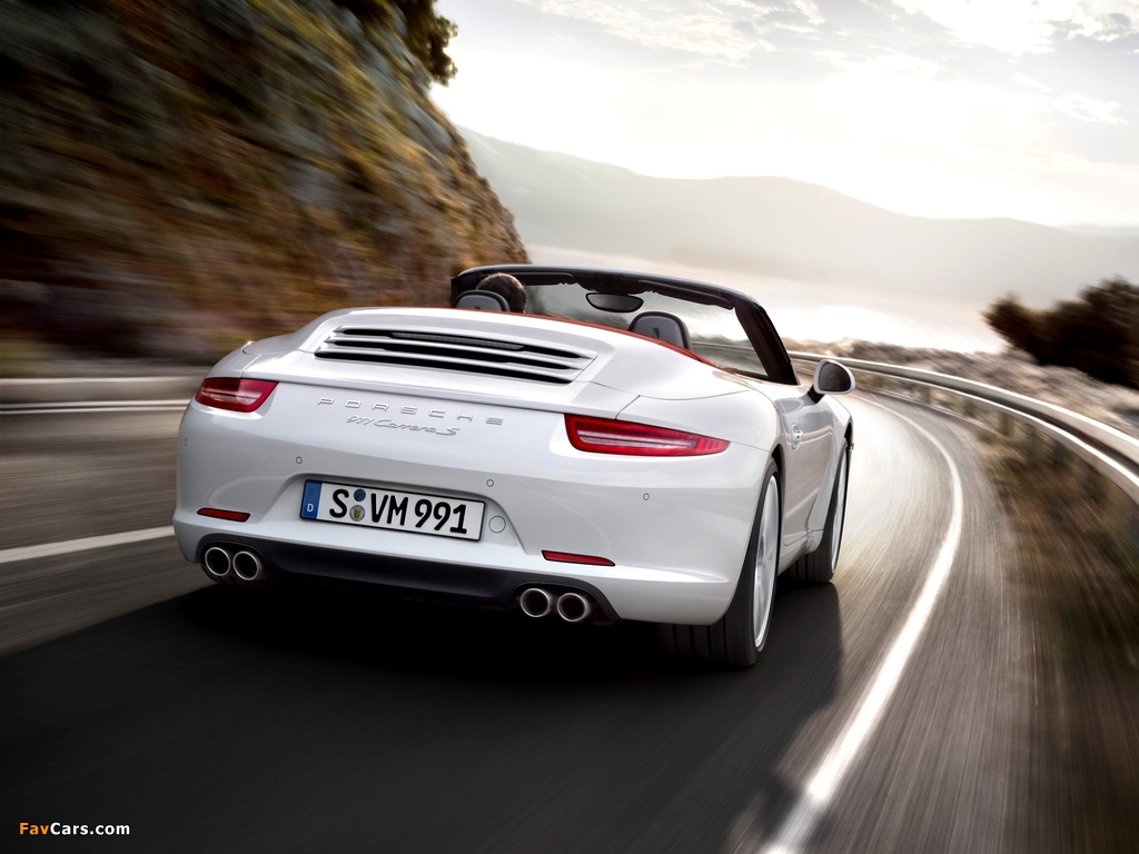 Porsche 911 Carrera S Cabriolet (991) 2011 wallpapers (1024 x 768)