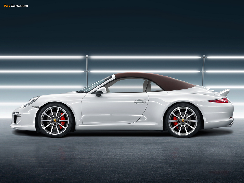 Porsche 911 Carrera S Cabriolet Sport Design Package (991) 2012 photos (1024 x 768)