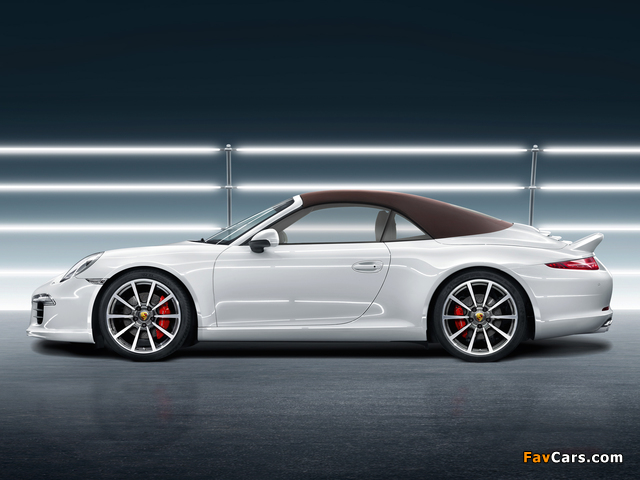 Porsche 911 Carrera S Cabriolet Sport Design Package (991) 2012 photos (640 x 480)