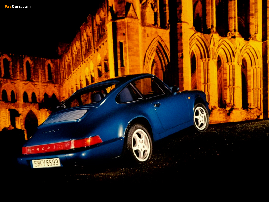 Porsche 911 Carrera 4 Coupe (964) 1992–93 wallpapers (1024 x 768)