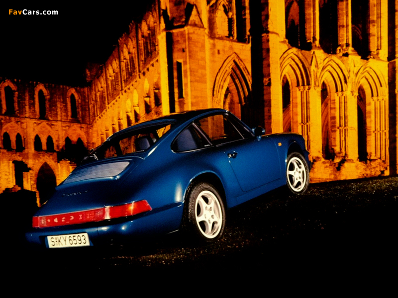 Porsche 911 Carrera 4 Coupe (964) 1992–93 wallpapers (800 x 600)