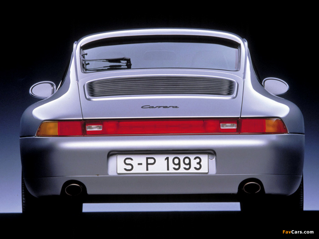 Porsche 911 Carrera 3.6 Coupe (993) 1993–97 wallpapers (1024 x 768)