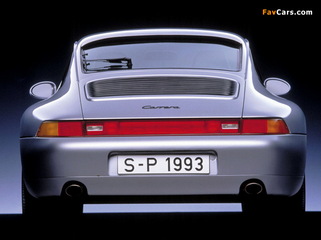 Porsche 911 Carrera 3.6 Coupe (993) 1993–97 wallpapers (640 x 480)