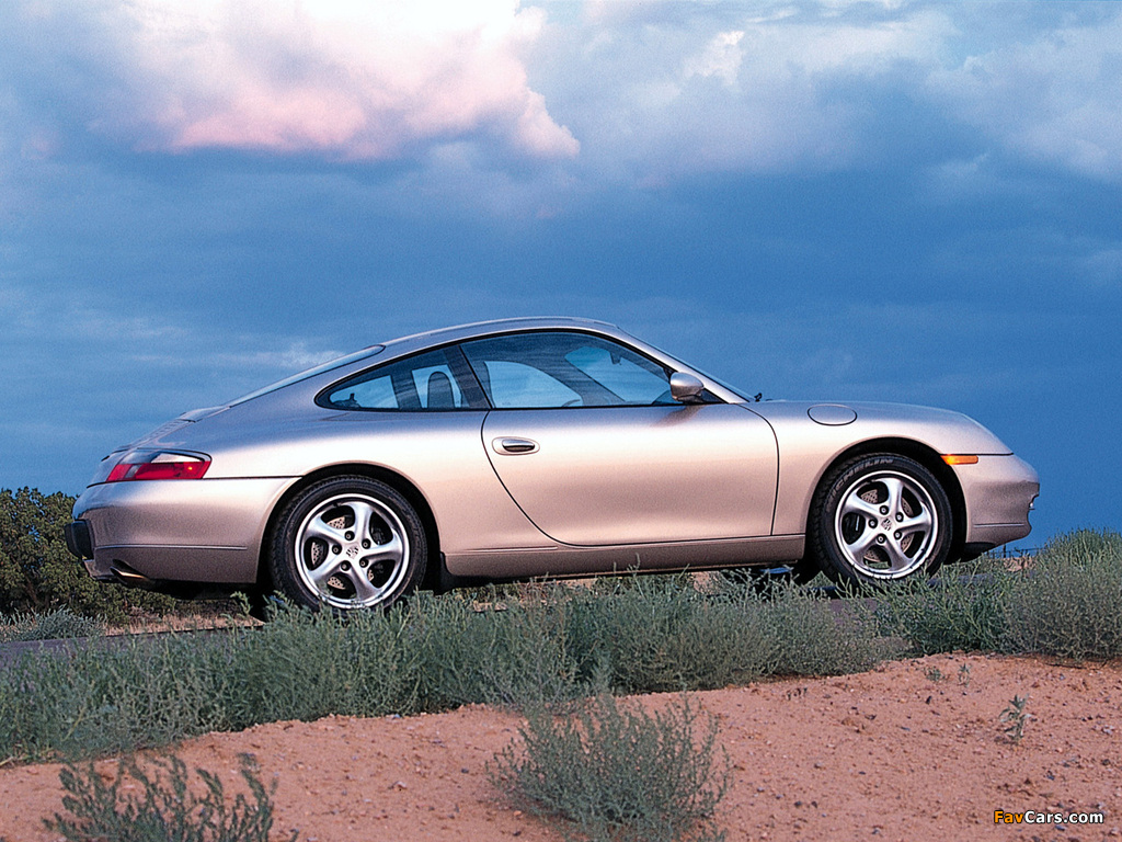 Porsche 911 Carrera Coupe US-spec (996) 1997–2001 wallpapers (1024 x 768)