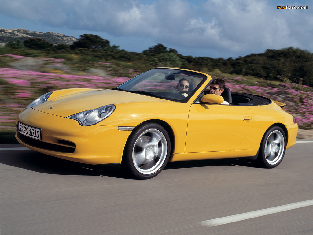 Porsche 911 Carrera 4 Cabriolet (996) 2001–04 wallpapers (1024 x 768)