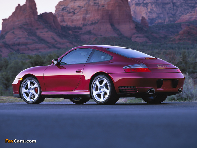 Porsche 911 Carrera 4S Coupe US-spec (996) 2001–04 wallpapers (640 x 480)