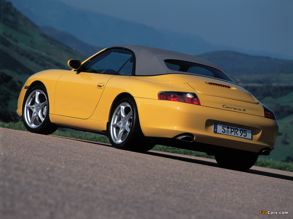 Porsche 911 Carrera 4 Cabriolet (996) 2001–04 wallpapers (1024 x 768)