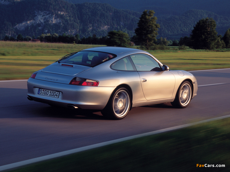 Porsche 911 Carrera 4 Coupe (996) 2001–04 wallpapers (800 x 600)