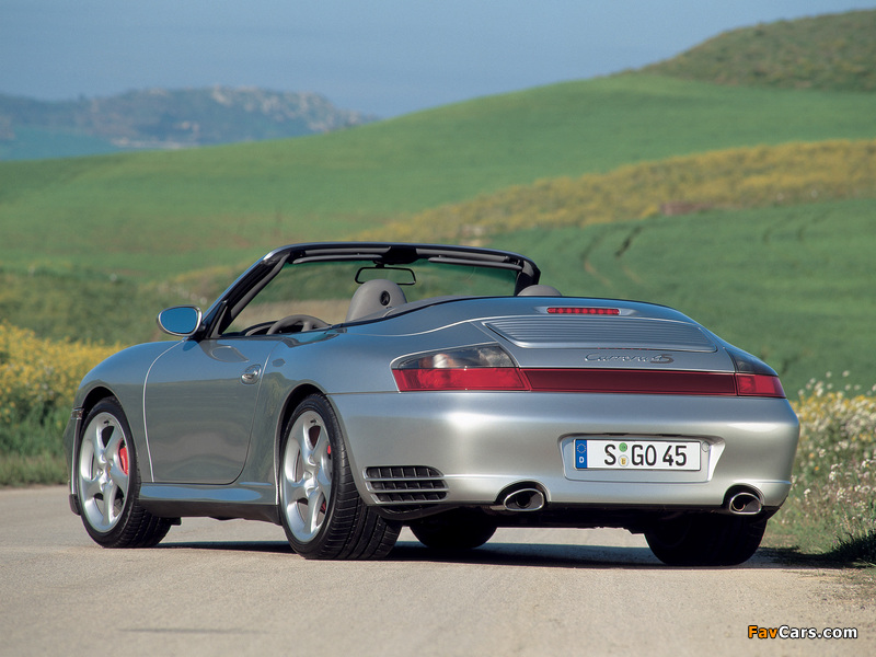 Porsche 911 Carrera 4S Cabriolet (996) 2004–05 wallpapers (800 x 600)