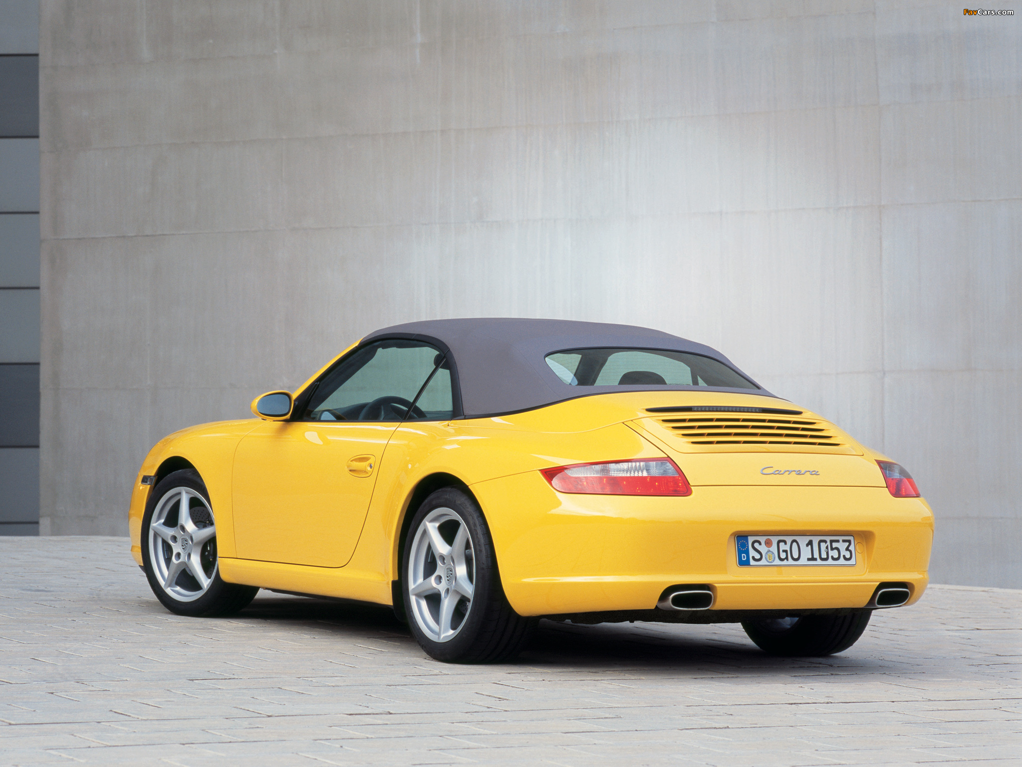 Porsche 911 Carrera Cabriolet (997) 2005–08 wallpapers (2048 x 1536)