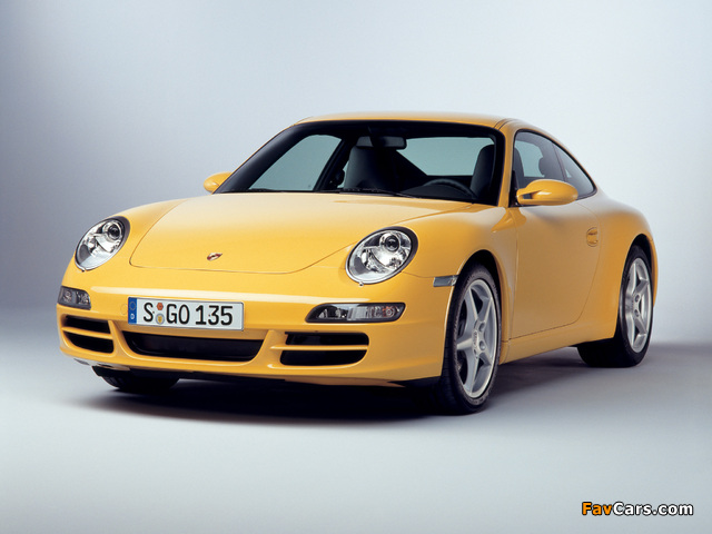 Porsche 911 Carrera Coupe (997) 2005–08 wallpapers (640 x 480)