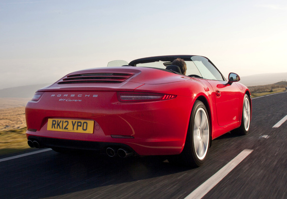 Porsche 911 Carrera Cabriolet UK-spec (991) 2011 wallpapers