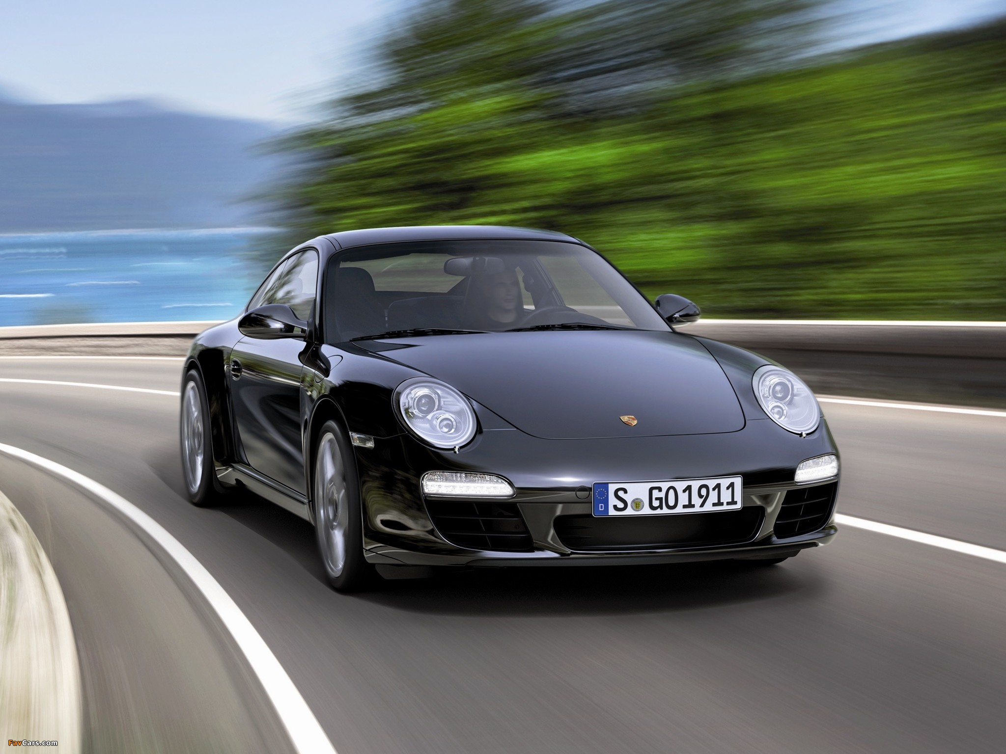 Porsche 911 Coupe Black Edition (997) 2011–12 wallpapers (2048 x 1536)