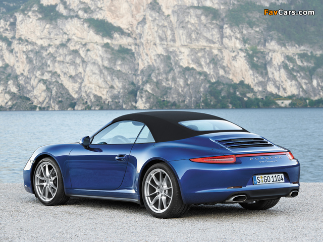 Porsche 911 Carrera 4 Cabriolet (991) 2012 wallpapers (640 x 480)