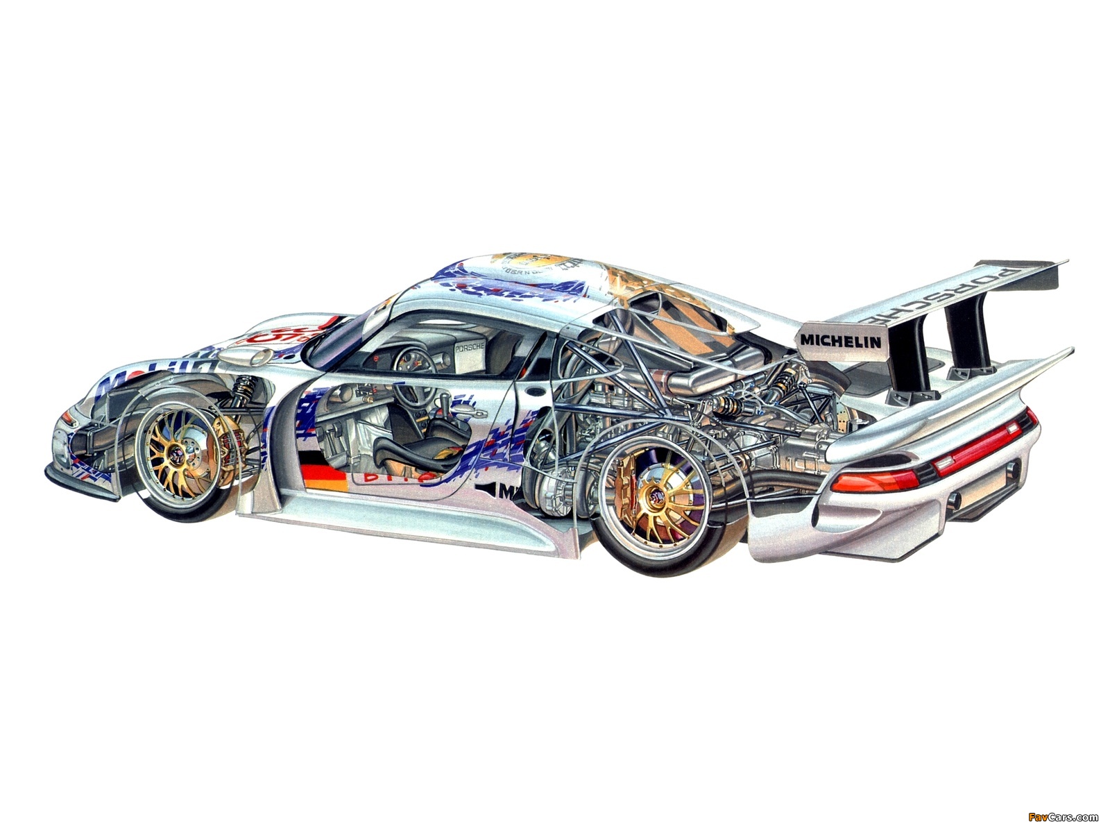 Porsche 911 GT1 (993) 1996 wallpapers (1600 x 1200)