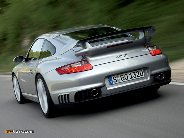 Porsche 911 GT2 (997) 2007–10 wallpapers (640 x 480)