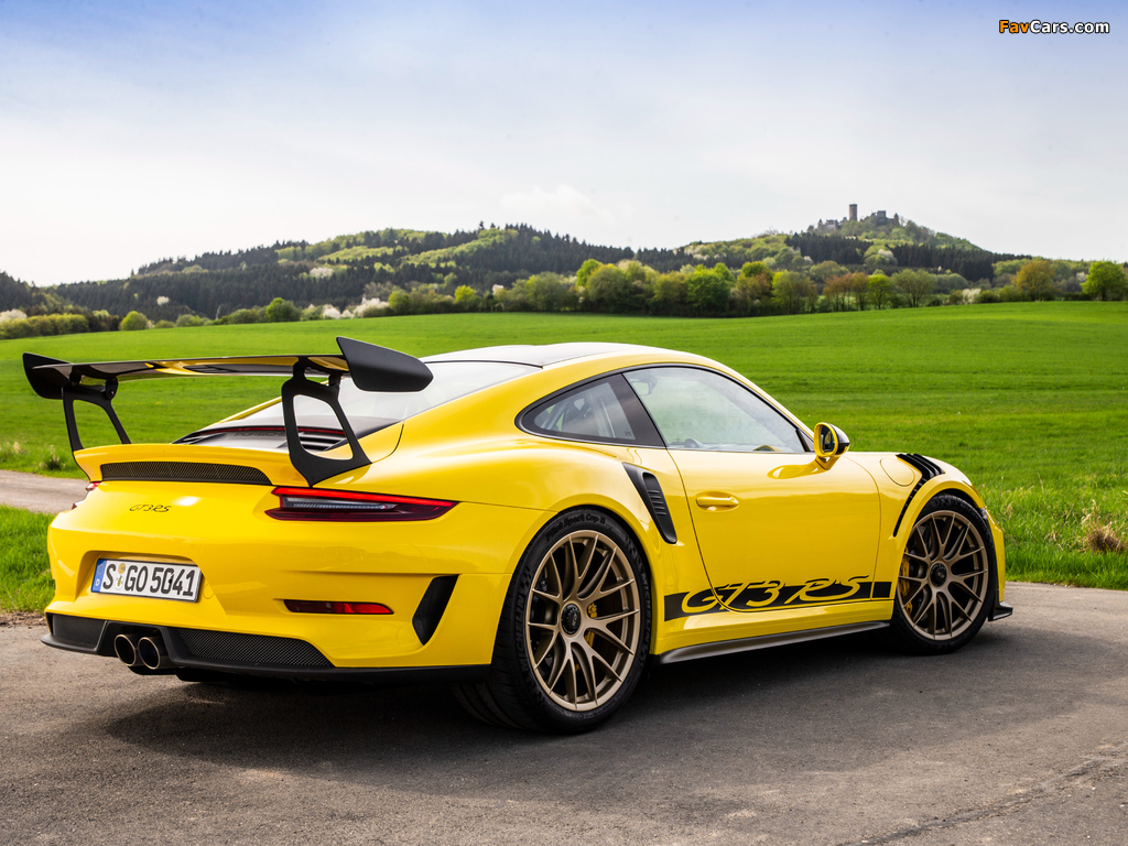Porsche 911 GT3 RS Weissach Package Worldwide (991) 2018 wallpapers (1024 x 768)